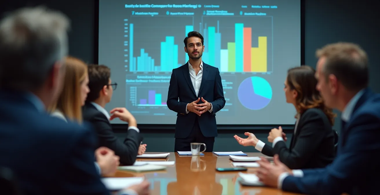 Présentation professionnelle du ROI marketing à la direction