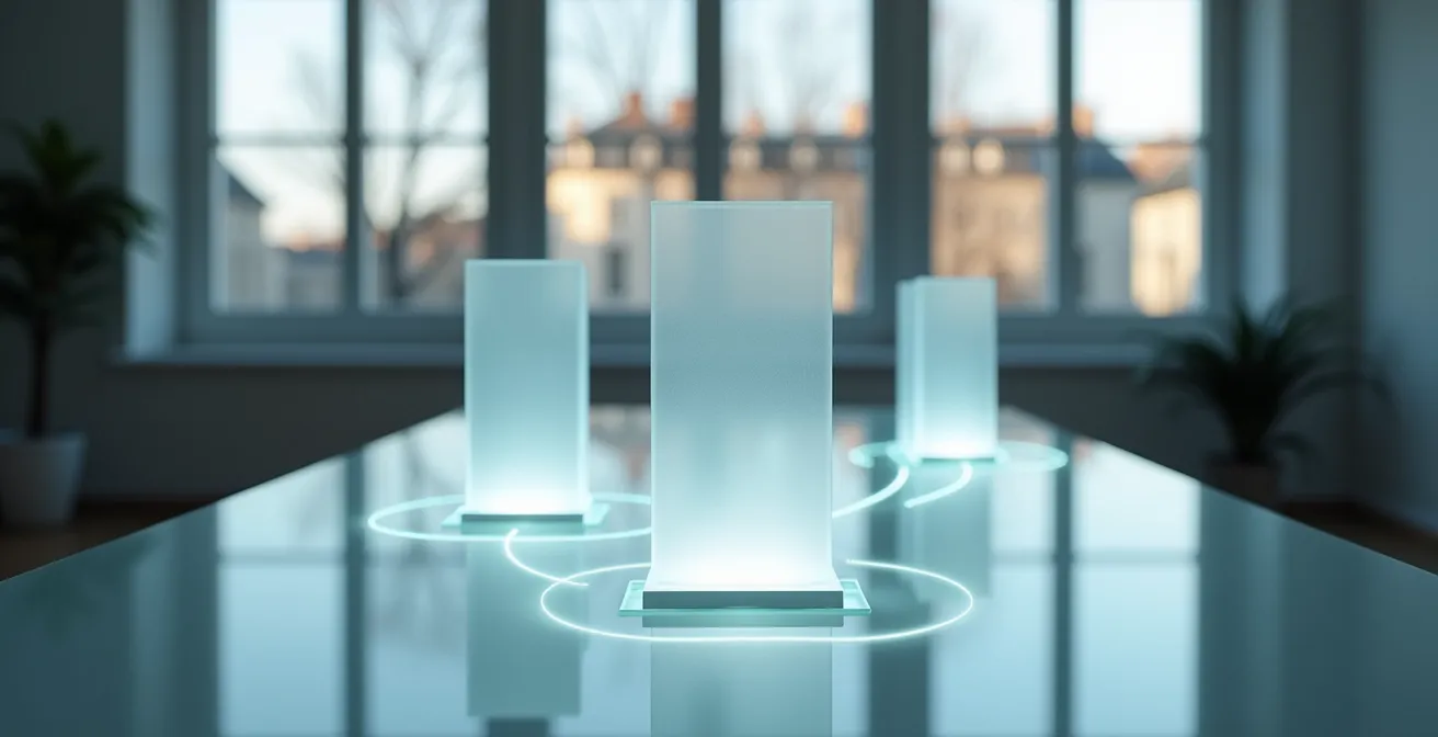 Schéma visuel d'un workflow d'automatisation montrant la connexion entre un blog et plusieurs plateformes de publication